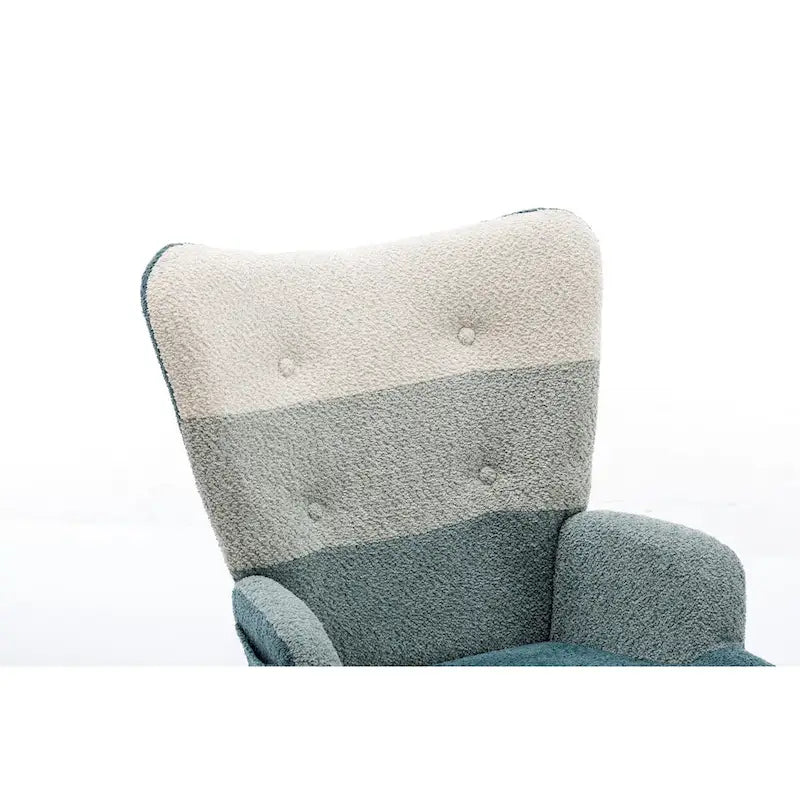 Moderner Patchwork-Akzentstuhl für Wohnzimmer, Schlafzimmer oder Studio