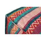 Gestreifter Boho-Pouf im Südwest-Stil