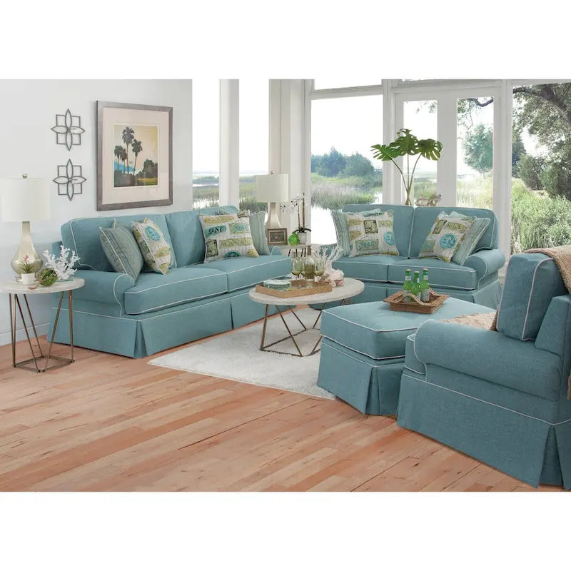 Coastal Aqua Classic Sofa