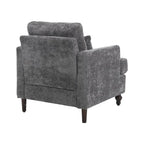 Sessel mit Holzrahmen, moderner Akzentstuhl für das Wohnzimmer