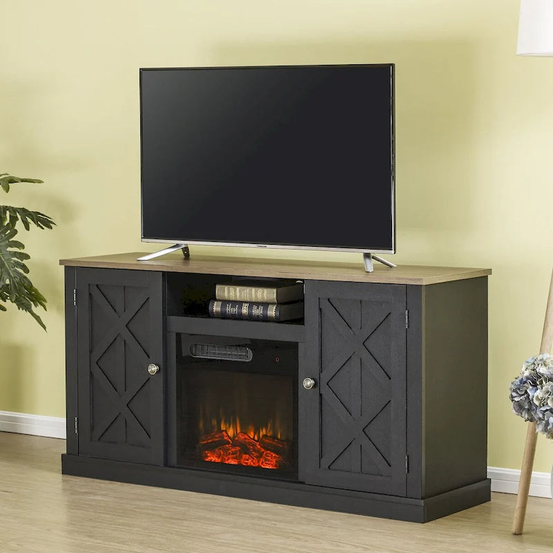 54 in. TV Stand with Electric Fireplace