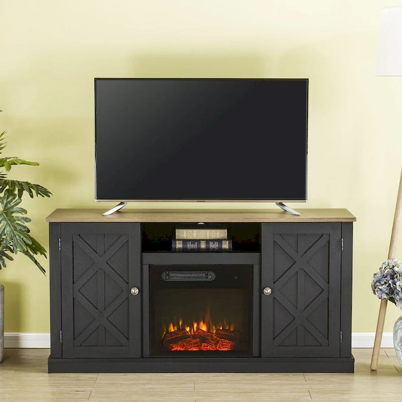 54 in. TV Stand with Electric Fireplace