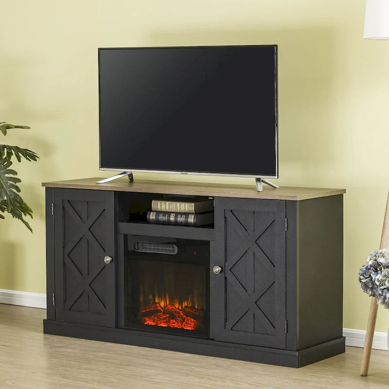 54 in. TV Stand with Electric Fireplace
