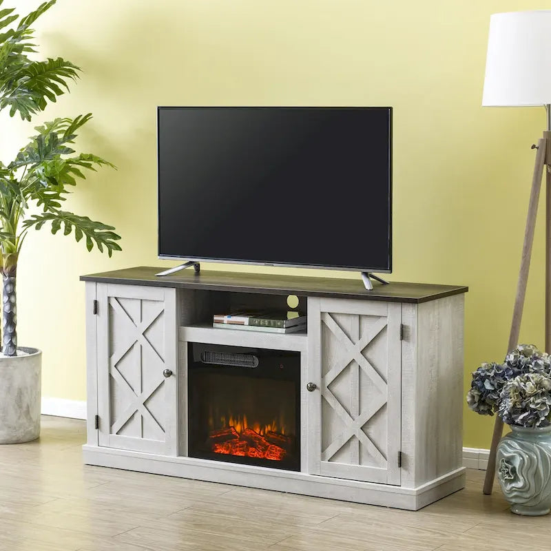 54 in. TV Stand with Electric Fireplace