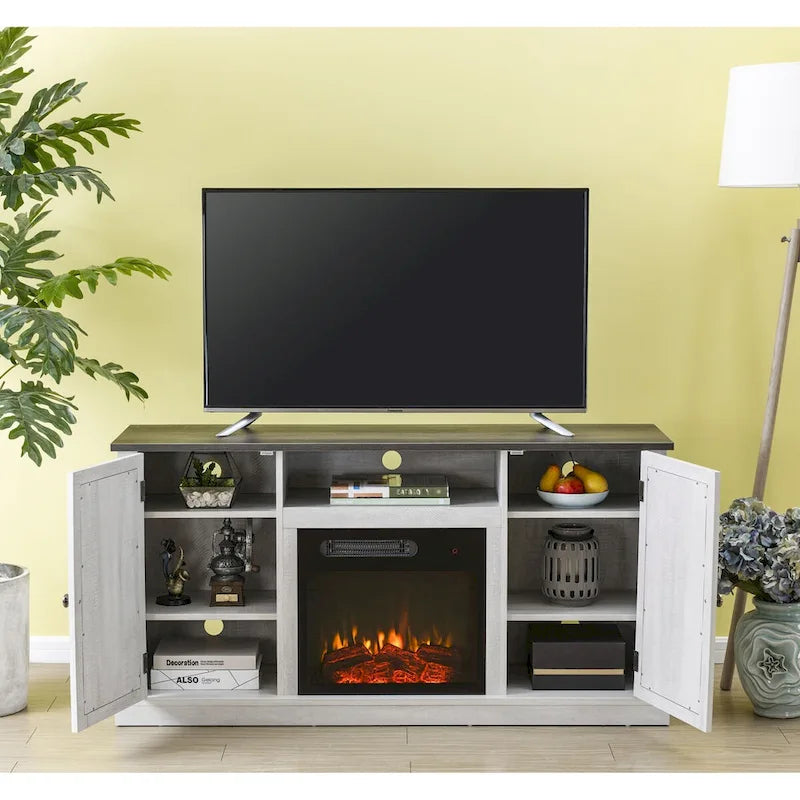 54 in. TV Stand with Electric Fireplace