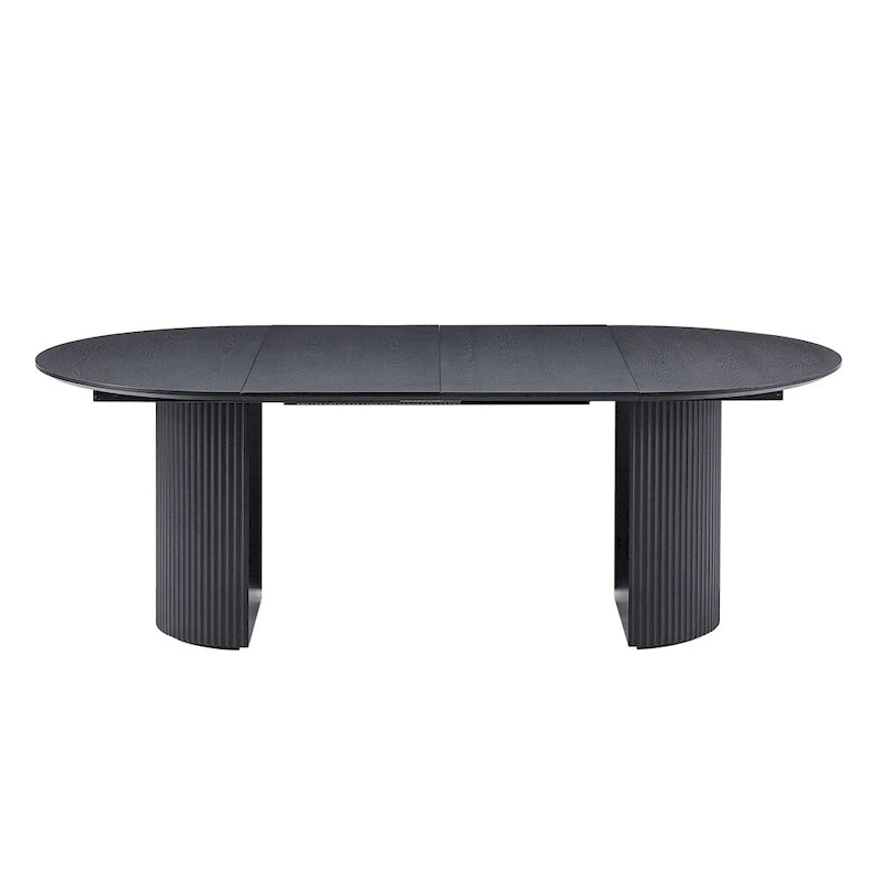 Table de salle à manger ovale extensible