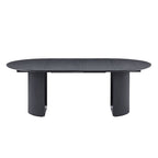 Table de salle à manger ovale extensible