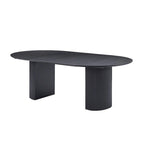 Table de salle à manger ovale extensible