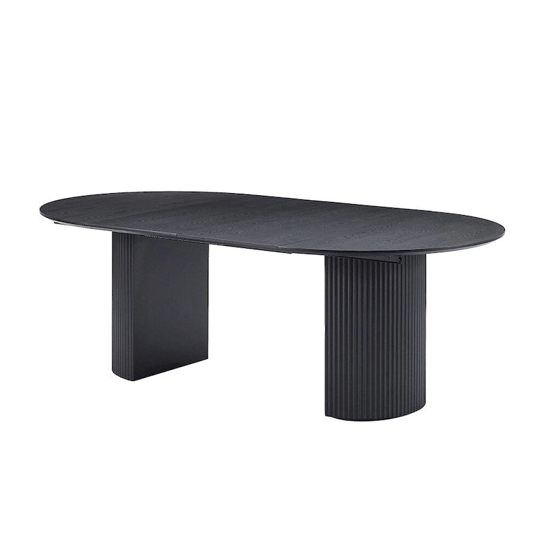 Table de salle à manger ovale extensible